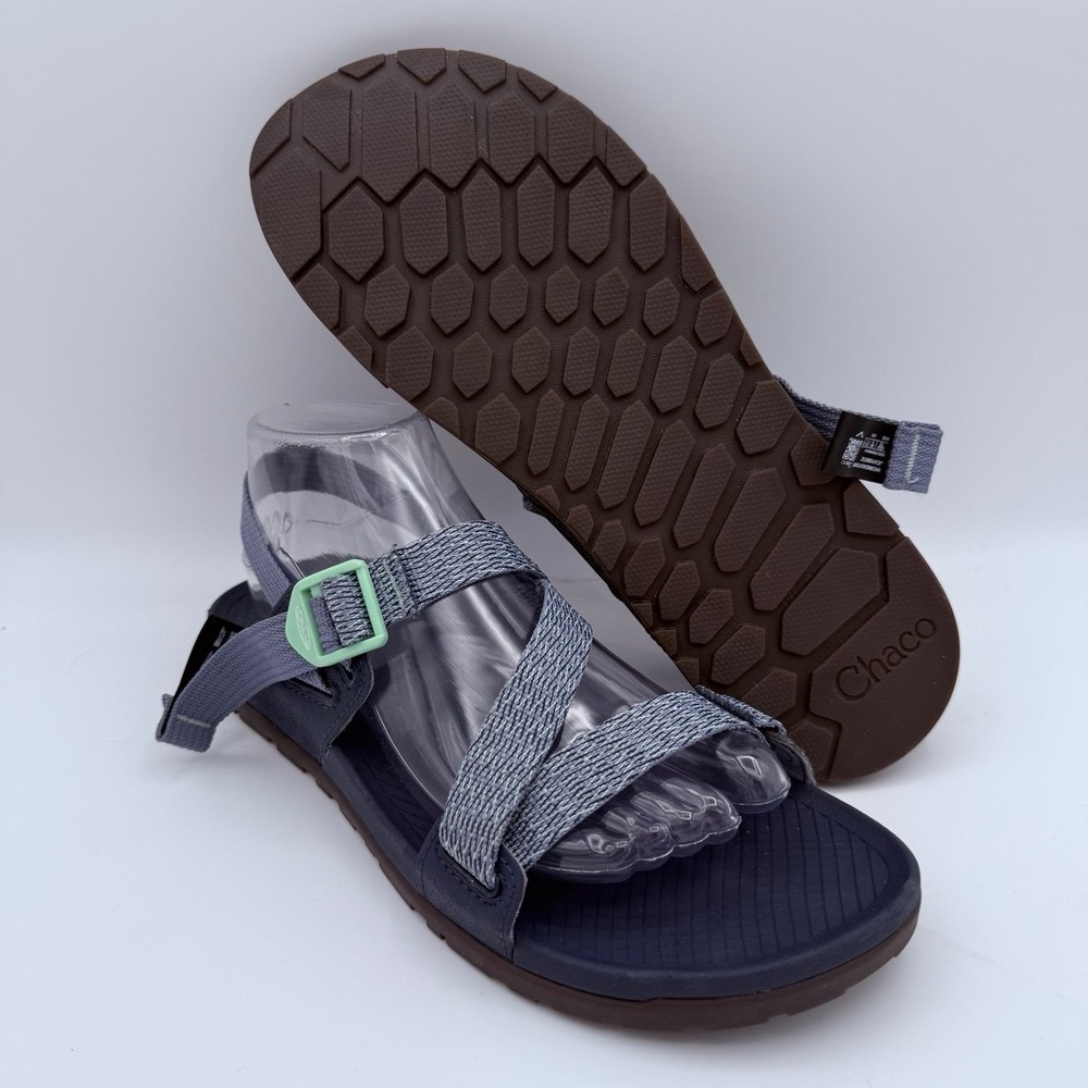 NWOT Women's Chaco Lowdown Meadow Cool Gray Strappy Adjustable Sandals Size 10